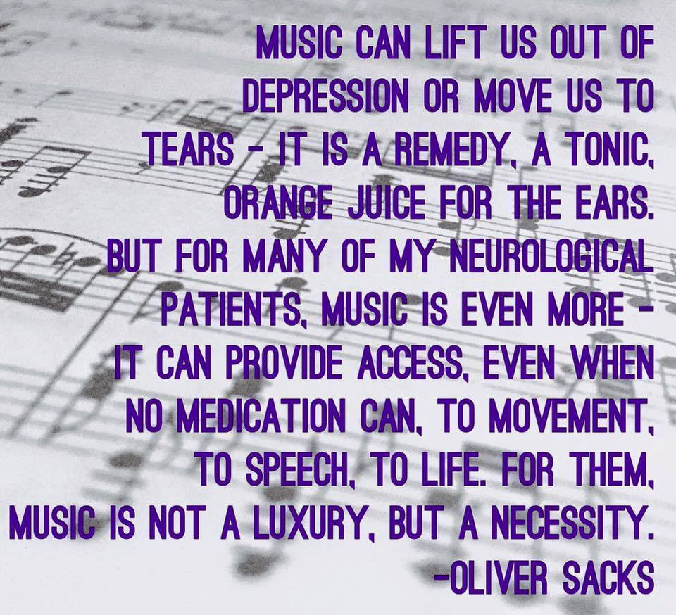 We know #music’s power to stir memories, reveal humanity and evoke love in people living with #dementia. #Alzheimers #quote