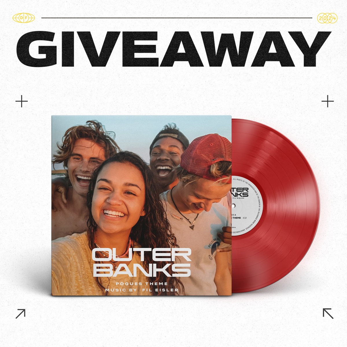 Here is your chance to win the vinyl of @netflix hit series #outerbanks @obxonnetflix Season 3 🏄, composed by the famous @fileisler! ⚡️ How? Simple.. 1.👉Enter bitly.ws/38Daf 2.👉Follow @diggersfactory 3.👉Tag a friend in the comments. You have until January 18th 🍀