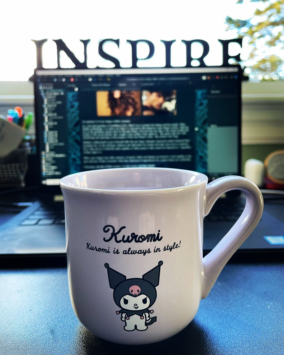 Back to work!
I have to figure out how to get Marli and Sten from enemies to lovers before the end of January 😅

#DragonIsland #enemiestolovers #romancebookaddict #paranormalromancebooks #romanceauthor #authorlife #pnrbookstagram #inspire #Kuromi #coffeetime #workfromhome