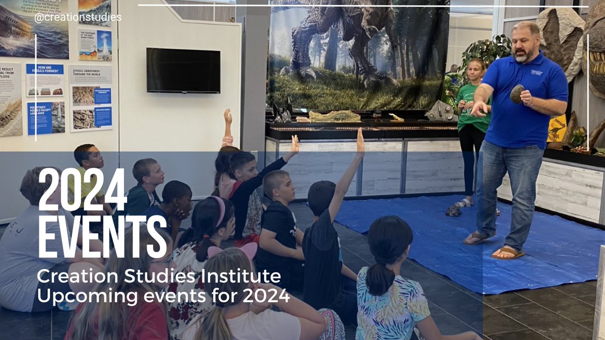 CreationStudies's tweet photo. 🎉 Stepping into the new year with exciting events at Creation Studies Institute! 🌟 Join us for thought-provoking discussions and fun adventures. Check out our lineup and register for these enlightening events at https://t.co/qWDVFhy457 https://t.co/yFaEeQX29V