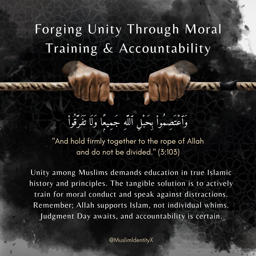 Shallow quest of luxury has produced disunity in Ummah. Which is damaging the beauty &amp; essence of Islam. Only way to be united is through the Book rising above subjective interests! Fight the Big Fight.

Do you know what made the people of Saba scattered hence, losing the center?