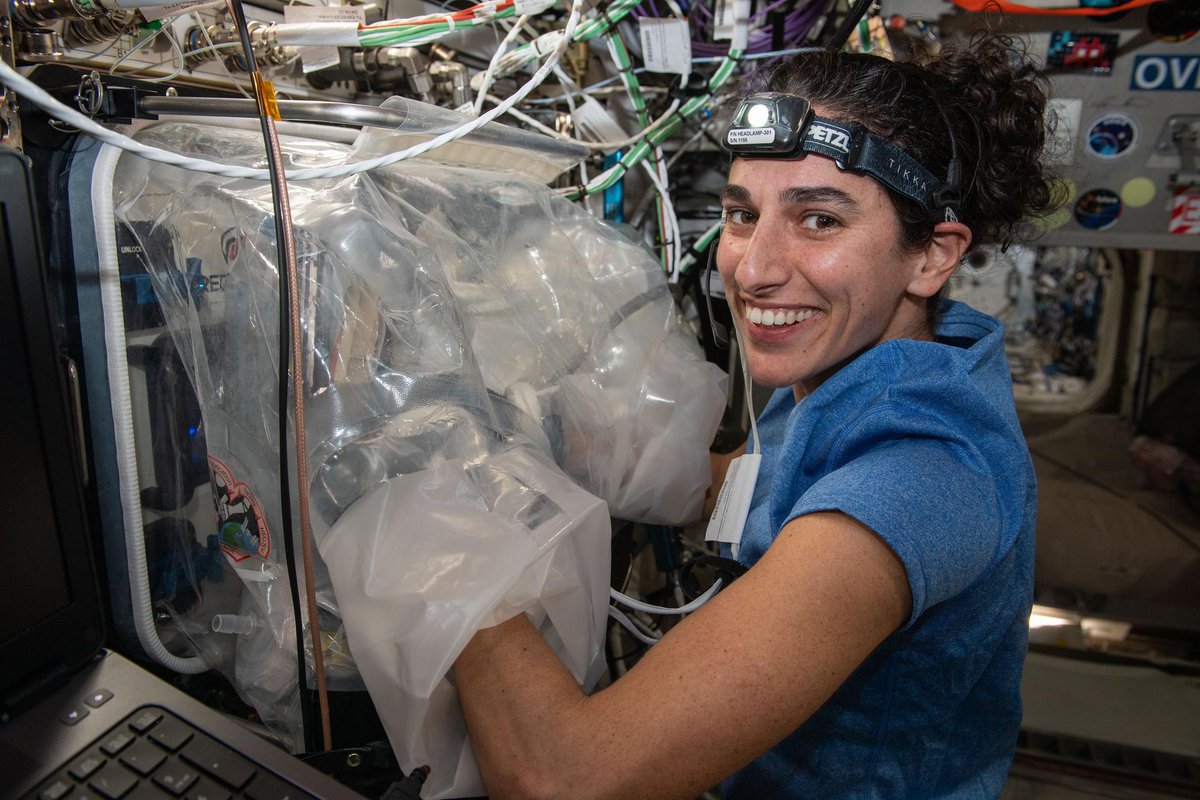 NASAScience_'s tweet photo. Two firsts in @Space_Station history were achieved in 2023: a bioprinted human knee meniscus and a quantum gas with two types of atoms. The cutting-edge science doesn’t stop there. Learn more about station milestones: https://t.co/Cp4VD1ipSu https://t.co/MUmw9JNUqi