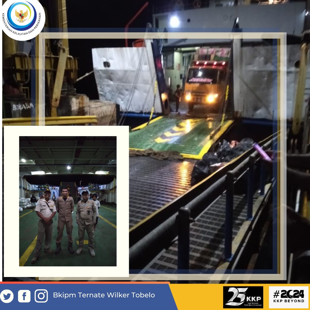 Hai #sahabatquarantine, 05 Januari 2024 Pejabat Karantina Ikan Wilker Tobelo melakukan giat pengawasan Domestik Masuk di pelabuhan Feri Gorua Tobelo #MENTERIKKP #SAKTIWAHYUTRENGGONO #KKPGOID