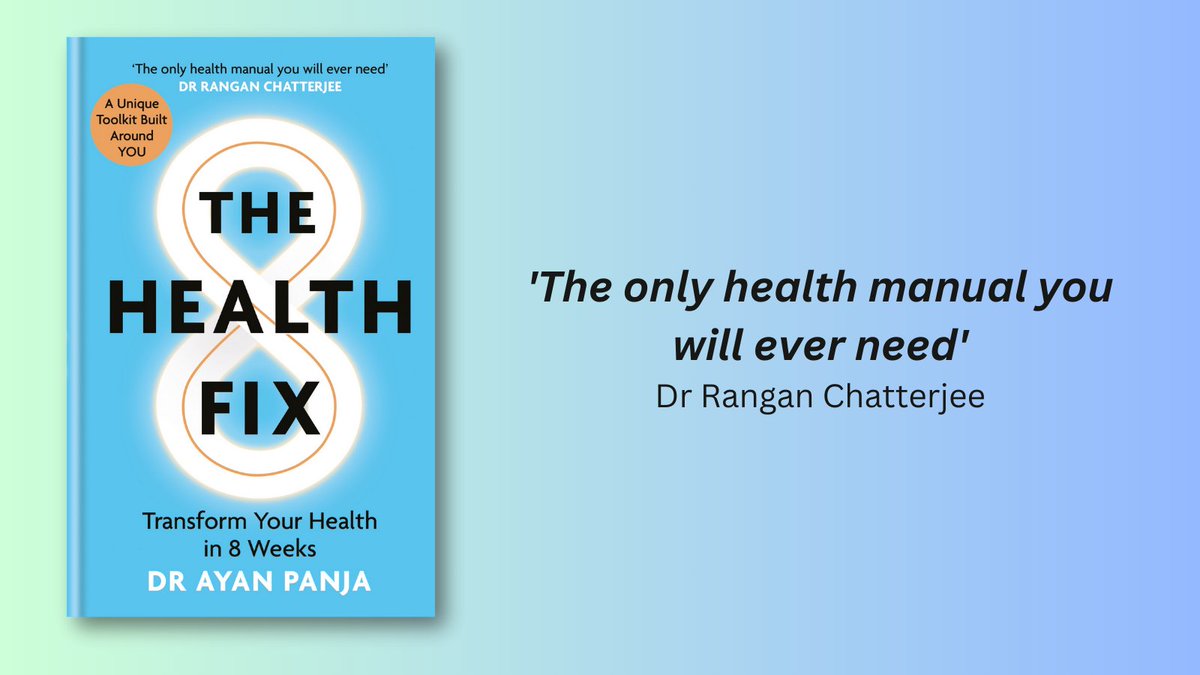 OUT NOW - #TheHealthFix from NHS GP and lifestyle medicine expert <a href="/Dr_Ayan/">Dr Ayan Panja</a> publishes today!

Focusing on the 'why' rather than just the 'what' of health and wellbeing, Dr Ayan Panja reveals his secrets for futureproofing your health and preventing illness.

Get yours now!