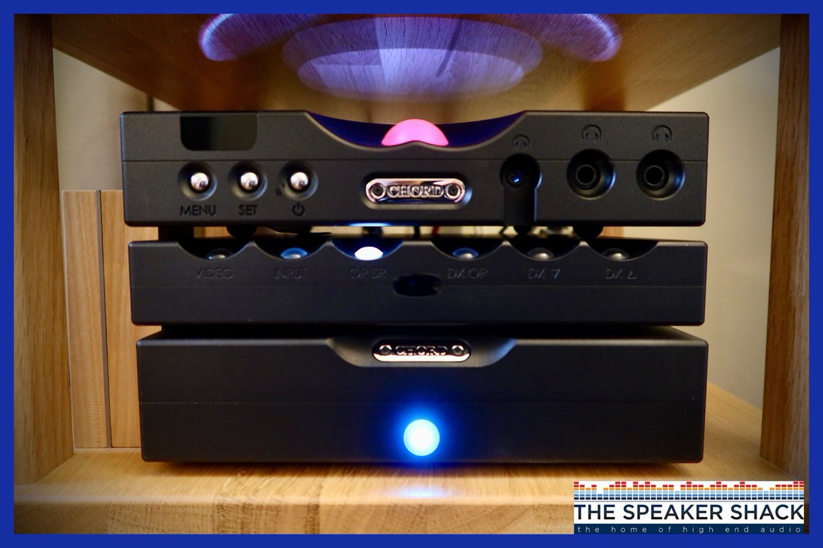 TheSpeakerShack's tweet photo. The Chord Electronics BerTTi Stereo Amplifier, Hugo TT2 DAC and M Scaler 💪 #thespeakershack #music4audiophiles #chordelectronics #bertti #hugott2 #mscaler #amplifier #dac #scaler #audiophile #quality #audio #highendaudio #highend #music https://t.co/0NoqbQRgNJ