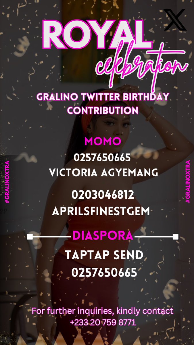 Our Queen’s birthday contribution is on, be part of it 💙💙💙

#GRALINOXTRA