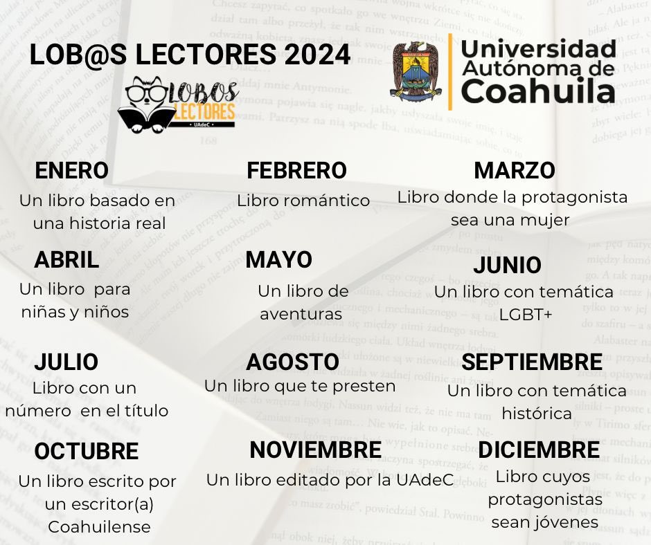 Súmante al reto #LobosLectoresUAdeC