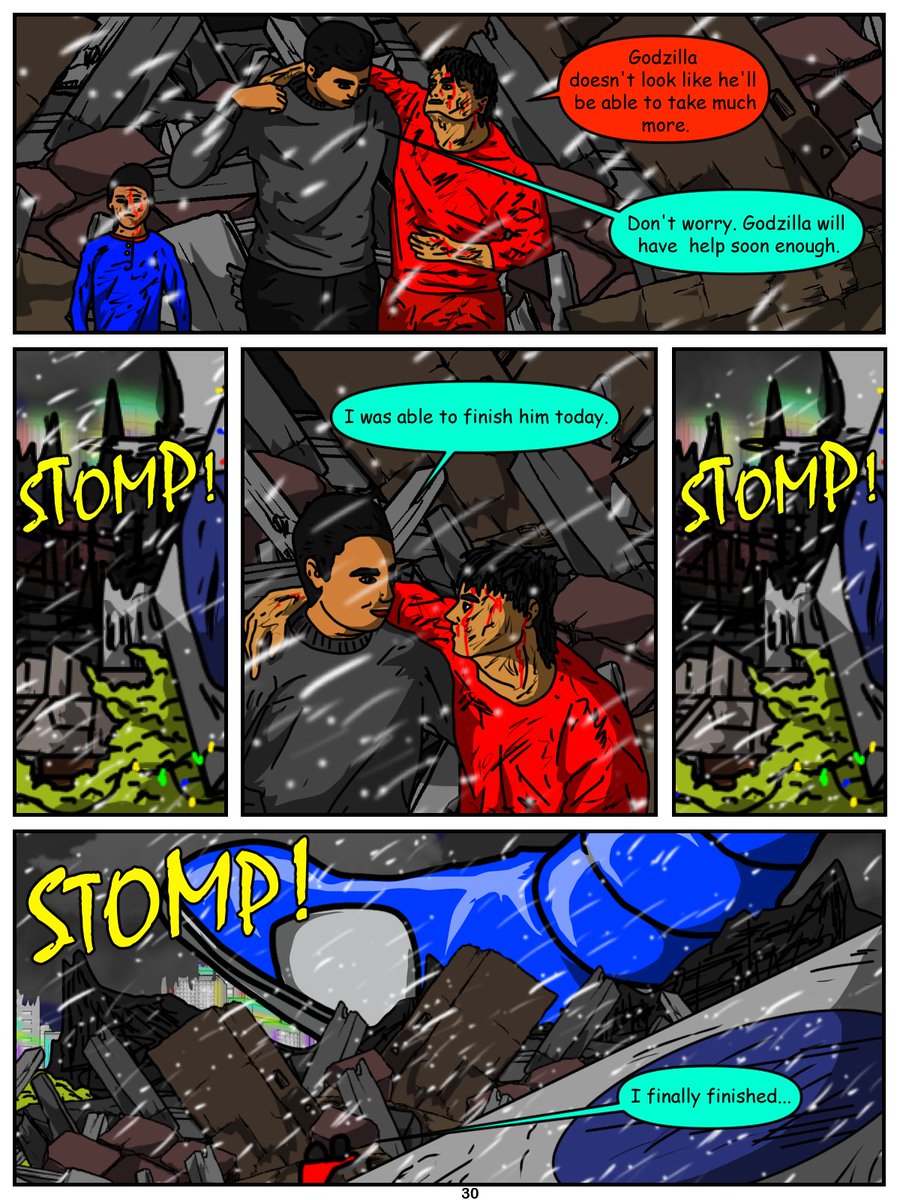 perezluisecrea1's tweet photo. "A Godzilla Winter Christmas Special"
Pgs28-31
Goro and his family are fine! Godzilla is being overwhelmed by Biollante but have no fear, Jet Jaguar is here!
#Godzilla #ComicArt https://t.co/d2y9J6zhC1