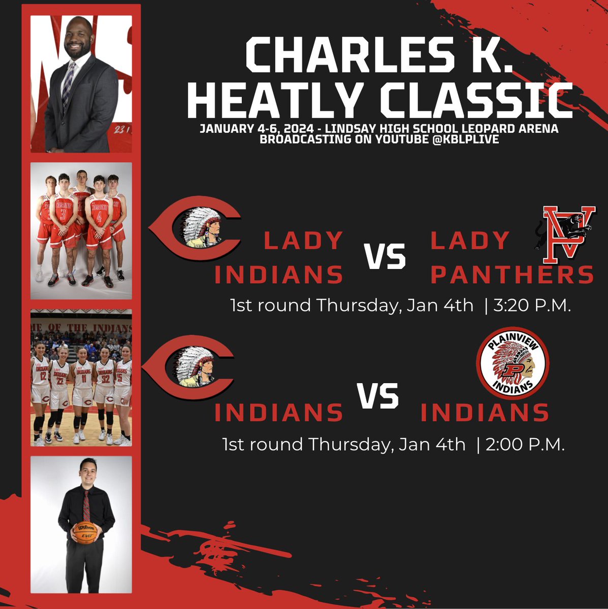 CPSIndians's tweet photo. Your Varsity Basketball team Travels to Lindsay today for the first round of the tournament! Pack the stands and get loud!
Good Luck Indians!
#WeAreOne #ComancheIndians #cps #IFND https://t.co/DWBvqfKxMs