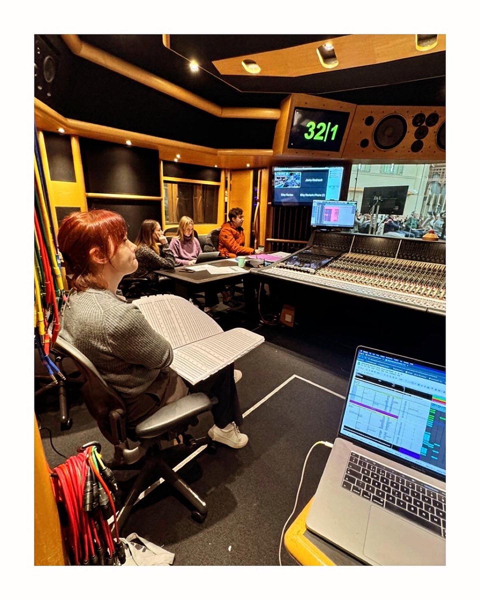 Starting 2024 in the best possible way: recording my strings at @airstudioslyndhurst ✨ Big new things are happening this year 👀 #airstudioslyndhurst #composerlife #NewMusic #strings