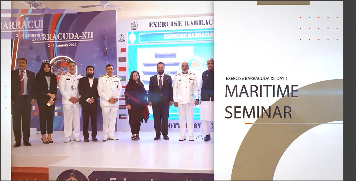 AqsaGull's tweet photo. Participated in 3-day Exercise Barracuda XII conducted by @PMSAHQ 
I was invited as a guest speaker to present my paper on  Economic Impact of marine pollution in Pakistan. https://t.co/yjk0fhotwz