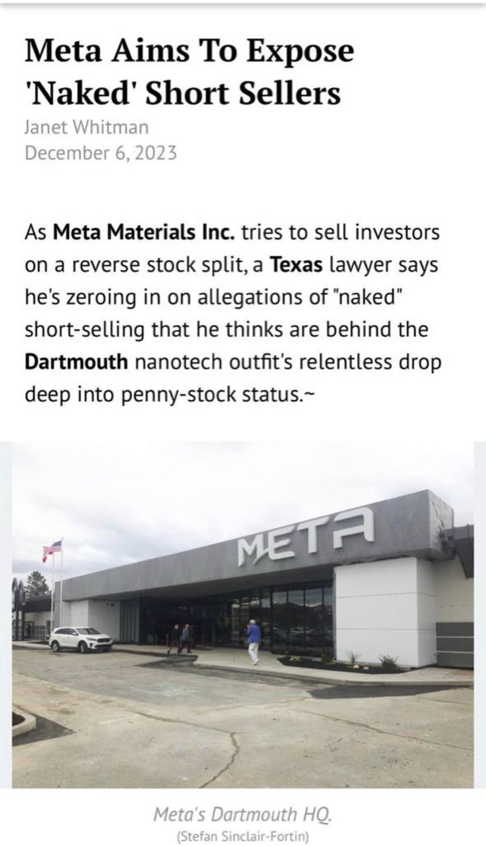 whisskier's tweet photo. $MMAT $MMAX
🇨🇦CANADIANS RISE UP‼️
Selling short without borrowing a long share is #Criminal #CounterfeitShare 
$MMTLP dividend share hijacked against will of company and traded OTC‼️
#FinraFraud @rcmpgrcpolice @RCMPNS @CTVW5 @globebusiness @financialpost @TorontoStar @ReutersBiz https://t.co/z5j9ZWa2wb