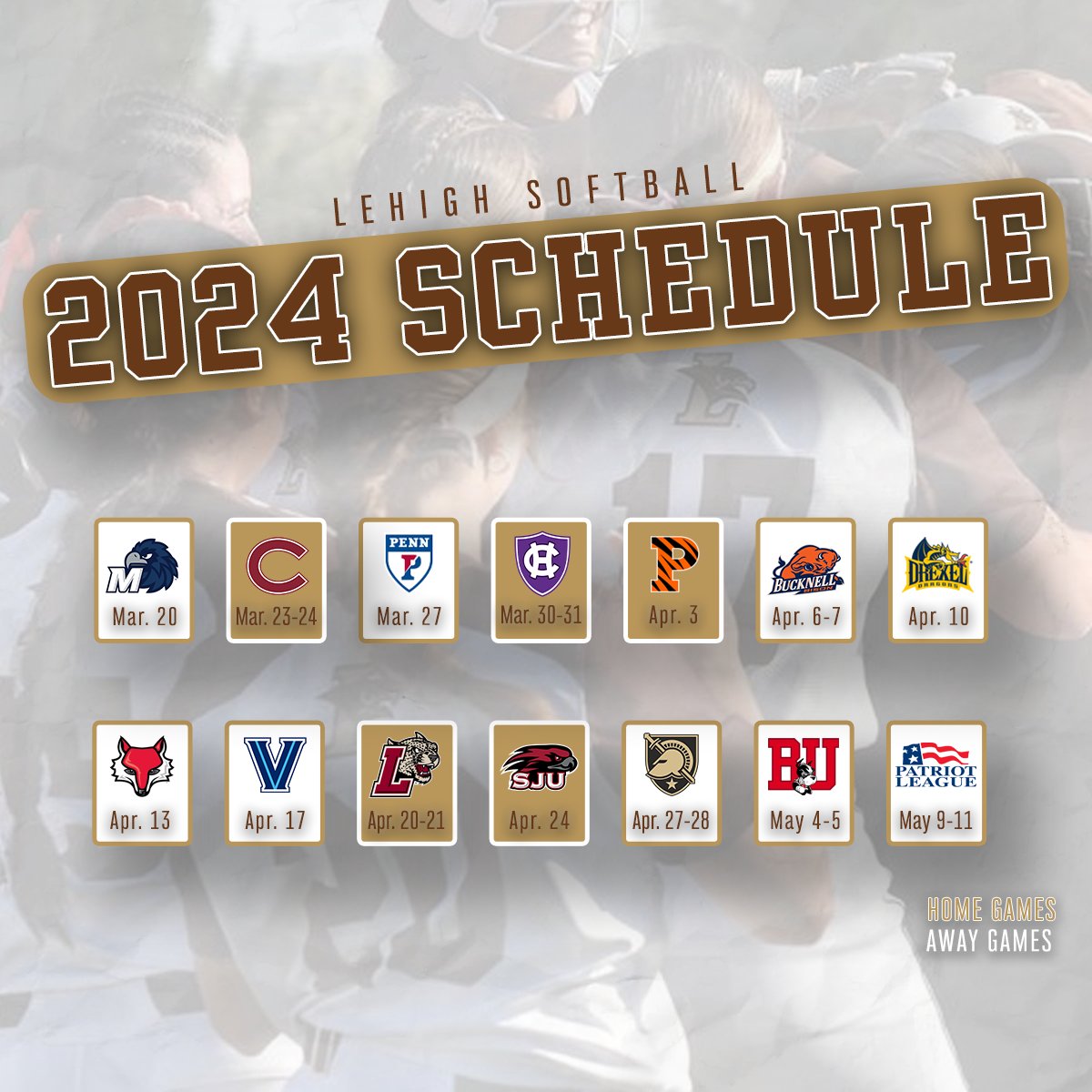 Softball season 🔜 2024 Schedule is LIVE! lehighsports.com/news/2024/1/4/… #GoLehigh #HawksFlyTogether