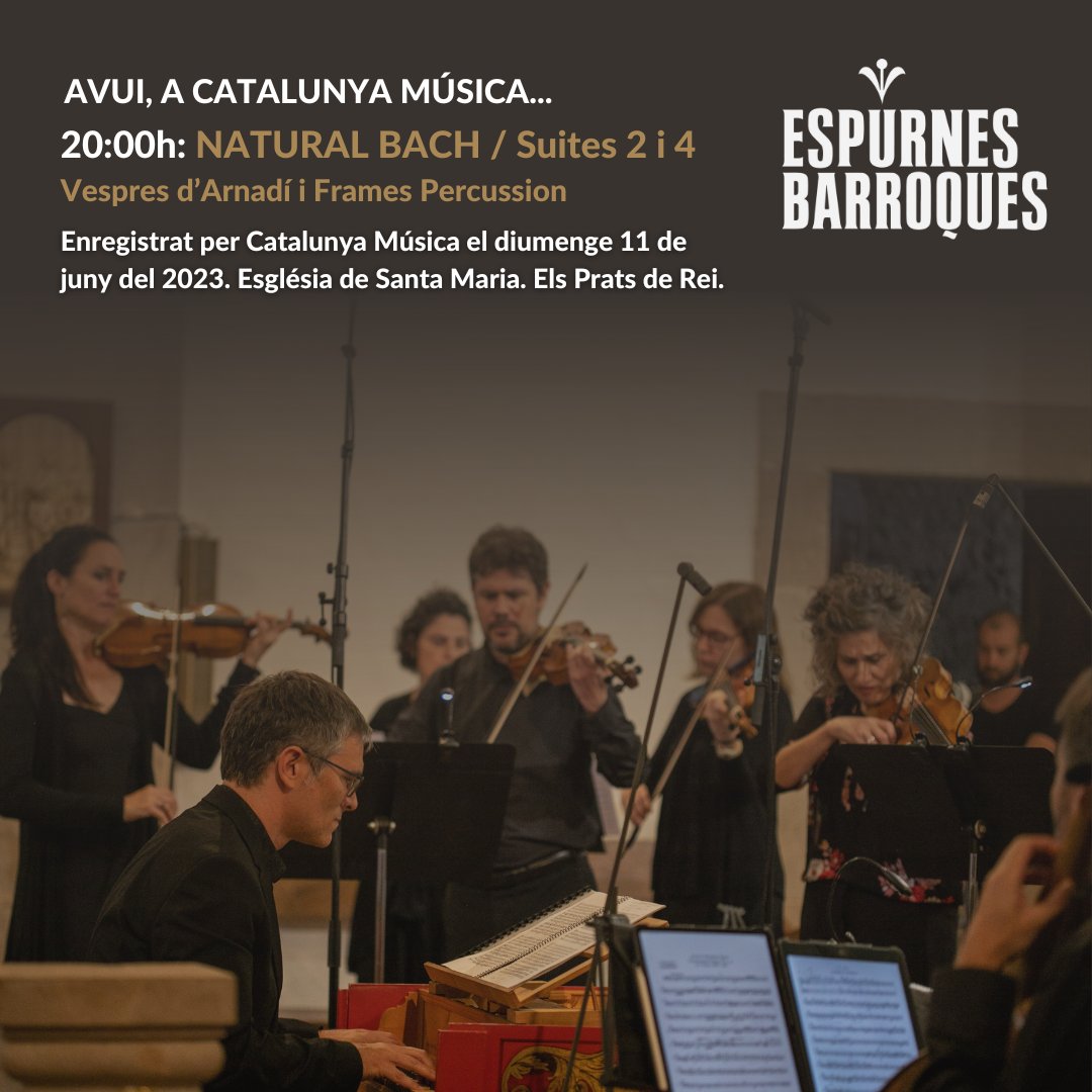 espurnesbarroqs's tweet photo. 🎵 No us ho perdeu! @catalunyamusica @vespresdarnadi #framespercussion https://t.co/vBXCht4nYx