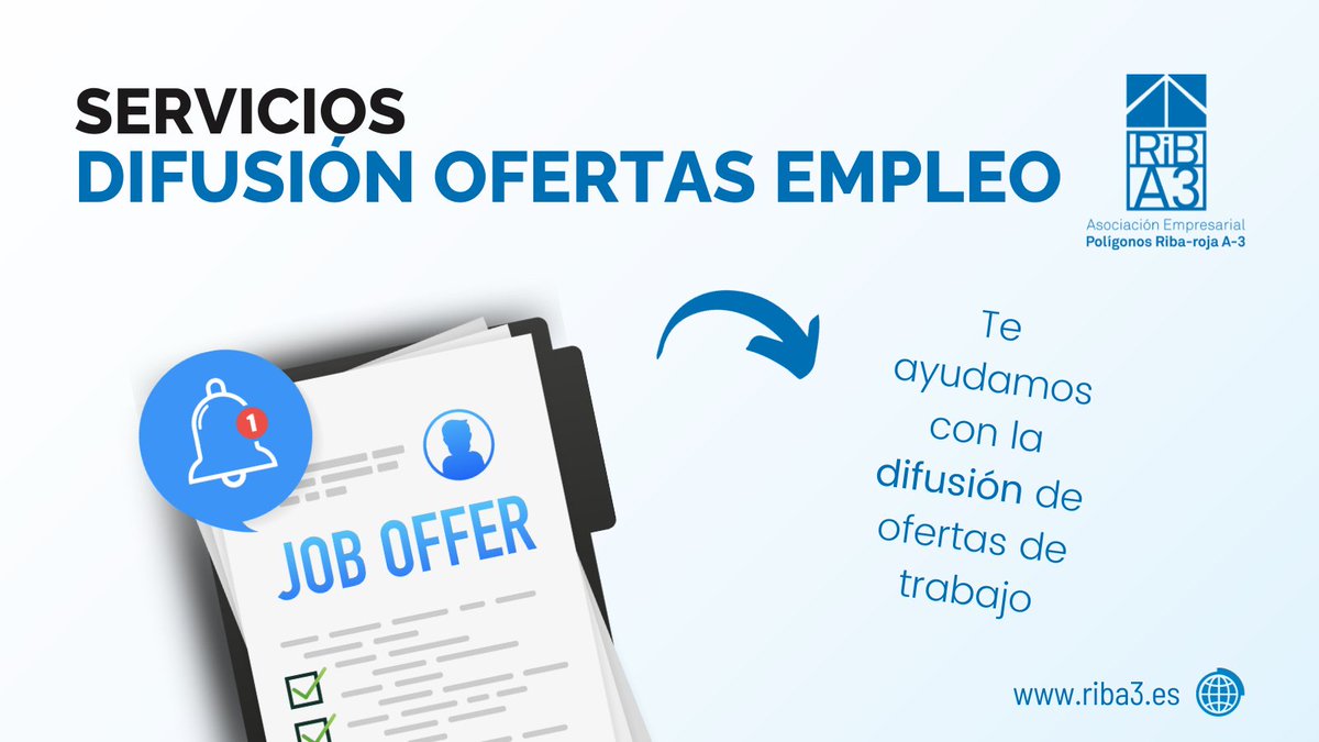 💼 #SERVICIOS | 𝘿𝙞𝙛𝙪𝙨𝙞𝙤́𝙣 𝙙𝙚 𝙤𝙛𝙚𝙧𝙩𝙖𝙨 𝙙𝙚 𝙚𝙢𝙥𝙡𝙚𝙤

Te damos apoyo con la 𝗱𝗶𝗳𝘂𝘀𝗶𝗼́𝗻 𝗱𝗲 𝗼𝗳𝗲𝗿𝘁𝗮𝘀 𝗱𝗲 𝗲𝗺𝗽𝗹𝗲𝗼, ¡tan sencillo como acceder al siguiente enlace! 

➡️ us17.campaign-archive.com/?e=[UNIQID]&u=…