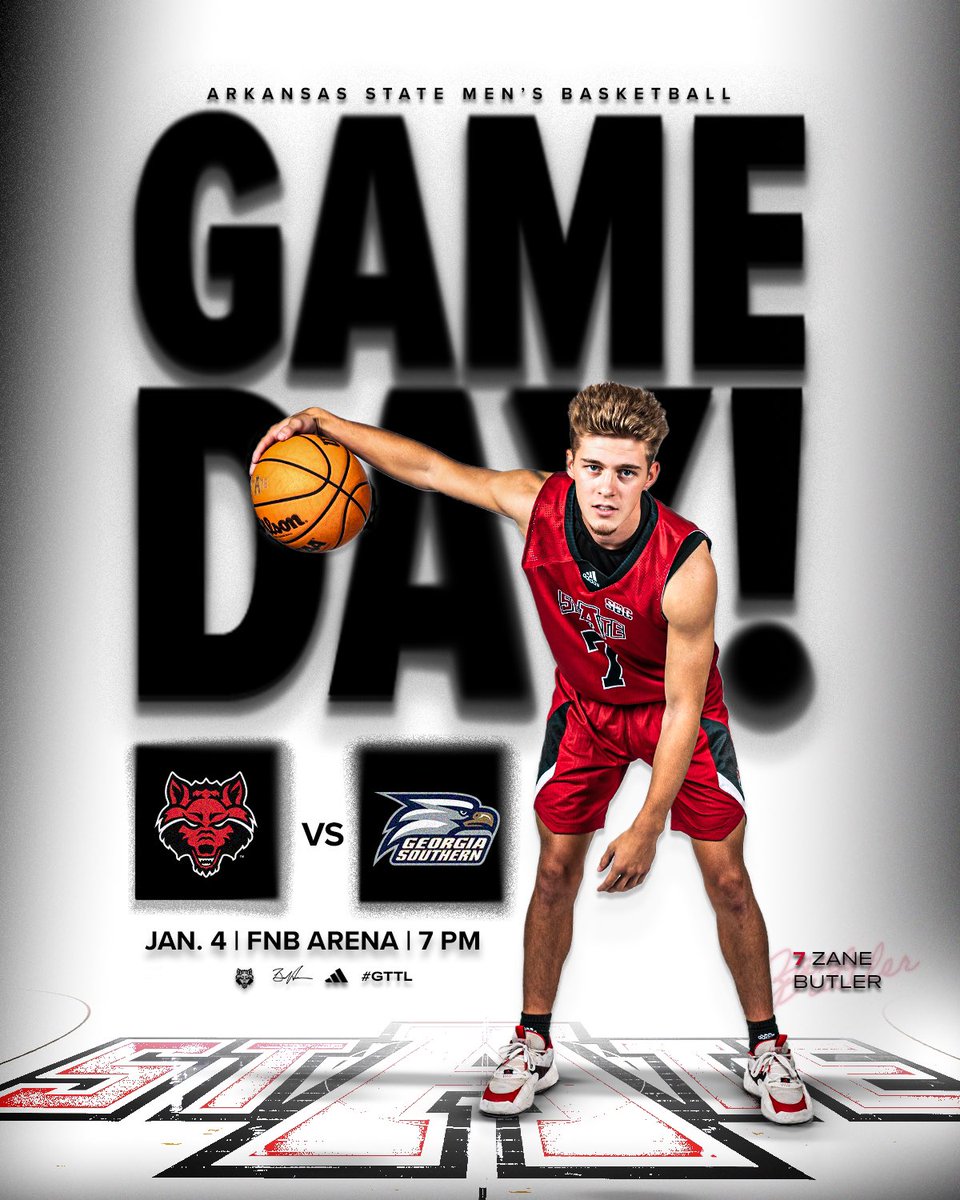 AStateMB's tweet photo. 🔙 home for 4 straight starting TONIGHT!

🆚 Georgia Southern
🕖 7 PM
📍 Jonesboro
🏟️ FNB Arena
📺 https://t.co/5xLEaPDv0J 
📊 https://t.co/yuHpNZxfFV 
📻 https://t.co/4LAE9Nw1wx
 
#GTTL | #WolvesUp https://t.co/k2fyhvnukP