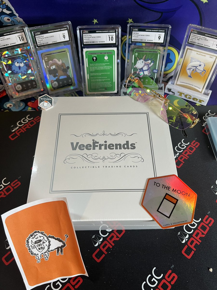 🚨SERIES 1 SPOTS AVAILABLE🚨

We are opening up spots for a new SERIES 1 BOX of <a href="/VeeFriendsCards/">VeeFriends Cards</a>!

Each spot INCLUDES grading with <a href="/CGCCards/">CGC Cards</a>!

3 spots sold so only 7 spots left!

If 11th card, it will be given away to 1 of the 10 spot buyers at random

Secure spots here👇🏼👇🏼