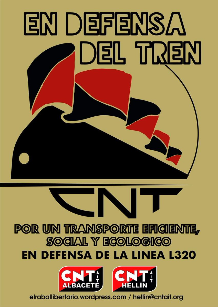 #Hellin || En defensa del tren 🚂🏴🚩 <a href="/IWAAIT/">IWA - AIT</a> <a href="/AIT_Espana/">AIT España</a>