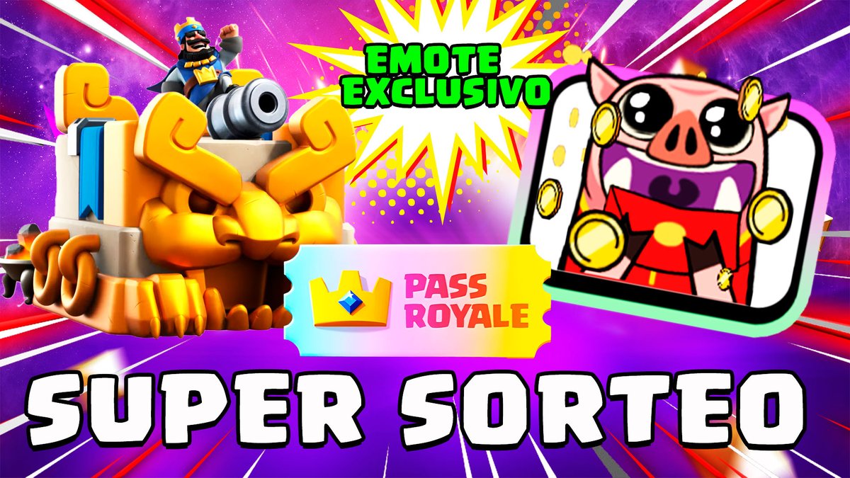 Sergio1722c's tweet photo. SORTEO EMOTE EXCLUSIVO y ¡mucho más! Clash Royale Sergio1722 👉https://t.co/1xqlvIyOMd https://t.co/ANN2d5dXf4