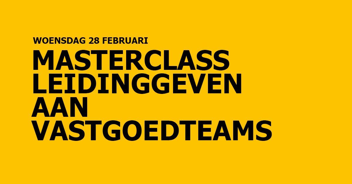 Hoe behoudt, verbindt en motiveert u uw vastgoedteam? Leer dé succesprincipes voor hybride leidinggeven met onze unieke Masterclass Leidinggeven aan Vastgoedteams. Laat uw vastgoedteam floreren met deze zeer goed beoordeelde cursus. Schrijf u snel in bit.ly/41H5bJL