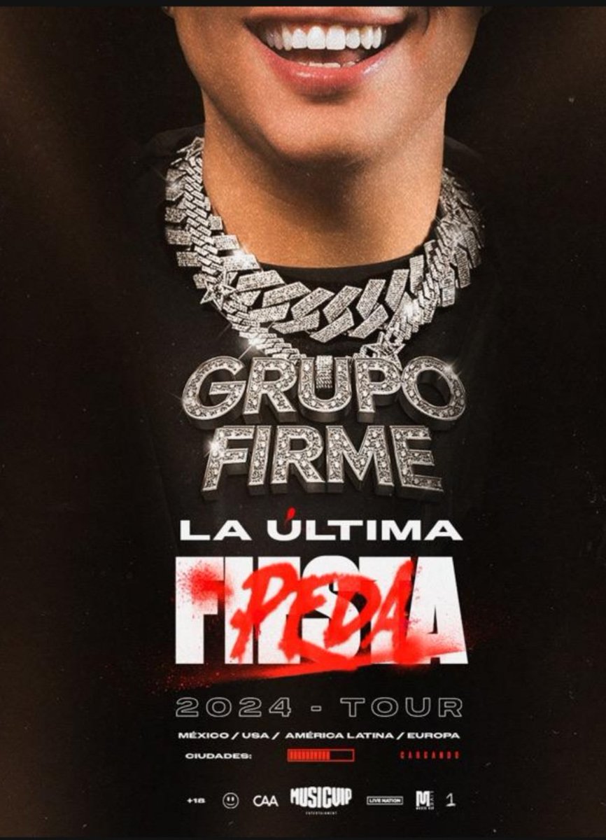 idgruperaofi's tweet photo. #IdentidadGrupera @grupofirme anuncia su gira 2024 LA ÚLTIMA PEDA que se extenderá por Estados Unidos, México, América Latina y a Europa, logrando su internacionalización. https://t.co/WPPqdA2B5Y