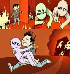 I choose NFTs.  
#cryptomeme #Memes #NFT #Crypto #NFTmeme #RespectMeme #cryptocurrency