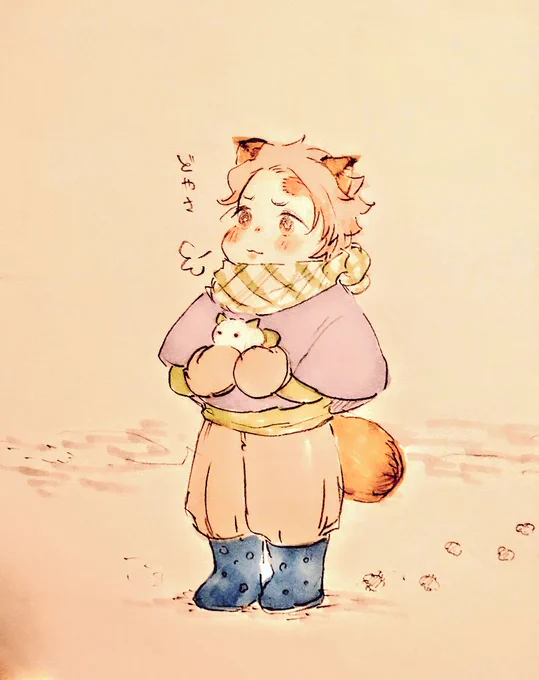 ゆきだぬきが上手く作れたのがうれしくて人里におりてきてしまったぬ 