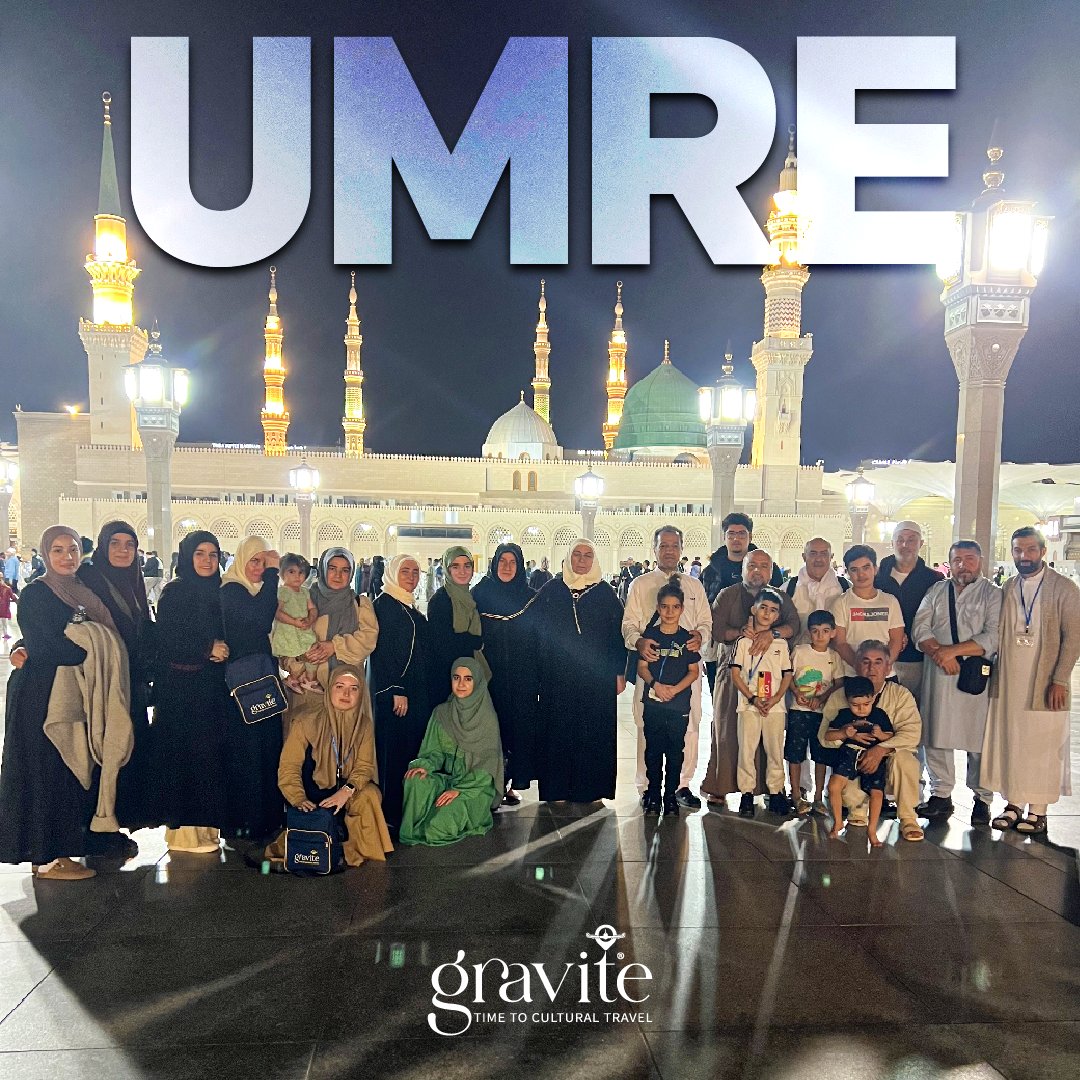 GraviteTravel's tweet photo. 24 Aralık-6 Ocak tarihleri arasında gerçekleştirdiğimiz Umre ziyaretimizden kareleri sizlerle paylaşıyoruz. Yeni turlarımız için bizi takip edin.

📞 +90 537 525 75 51 / +49 176 565 34 211
🌐 https://t.co/rUJXekBOR6

#GraviteTravel #Seyahat #Hac #Umre #YurdışıTurları #Gezi #Tur https://t.co/K4Aa34QNQm