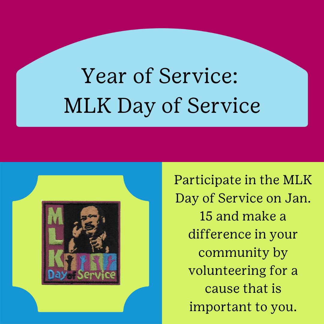 Celebrate MLK Day of Service on January 15 by volunteering in your community. Learn more about the #YearofService here: bit.ly/45FIZRn