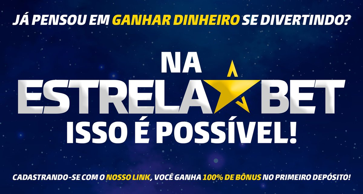 100% de bônus no seu primeiro depósito, acesse: go.aff.estrelabetpartners.com/victorluan
