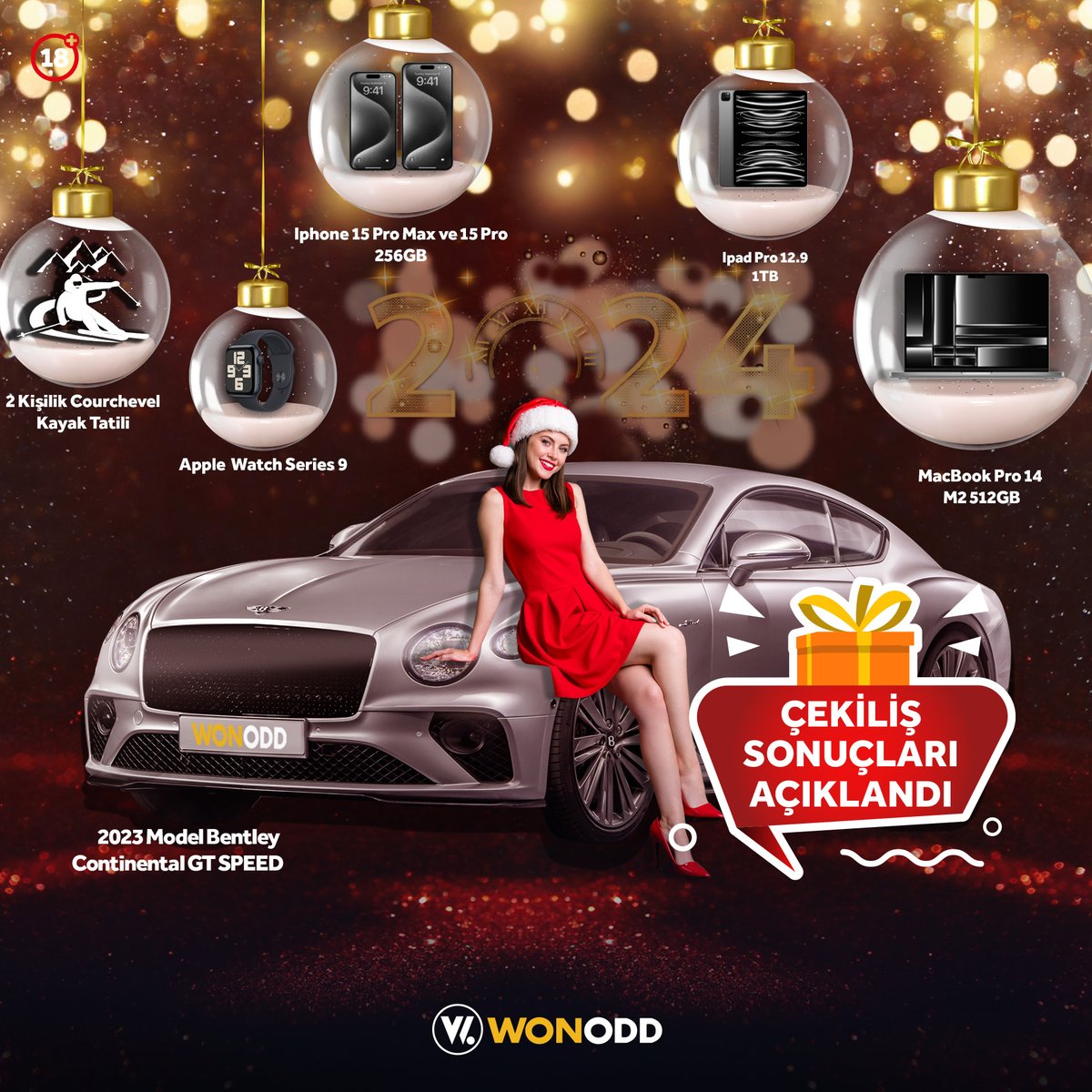 Heyecanla beklenen Wonodd 2024 Yılbaşı Çekilişi sonuçları açıklandı! 

Büyük ödüllerin sahipleri belirlendi ve kazanan şanslı talihlilerimiz belli oldu. 

Güncel Giriş 🎯 bit.ly/wonoddguncelgi…
Telegram🎯 t.me/wonodd_resmi1

#wonodd #bahis #spor #iddaa