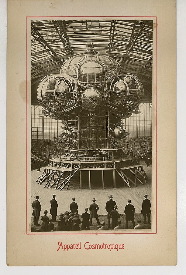FabienPalmari's tweet photo. L'Appareil Cosmotropique, ou Générateur d'Écume Astrale (Exposition universelle de 1889 - Pavillon de la Société des Cosmicistes Français). #CosmicHorror #RetroSF https://t.co/26cOnP2rcw