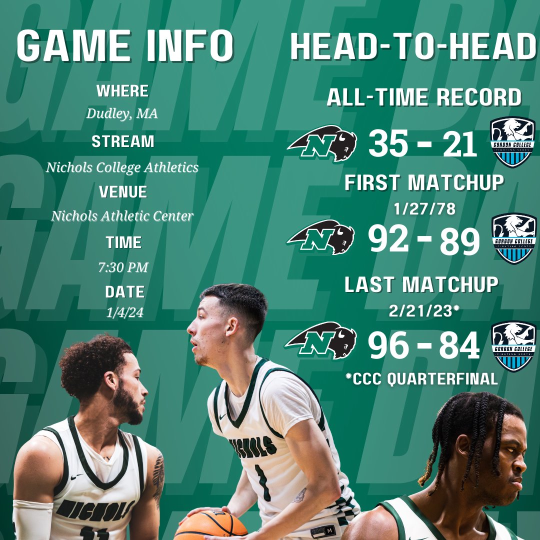 Nichols Men’s Basketball tweet media