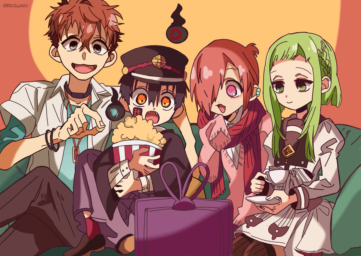 Natsuhiko Hyuuga, Tsukasa Yugi, Mitsuba Sousuke and Sakura Nanamine Coloring ✨
#jshk #tbhk #aidairo #coloring