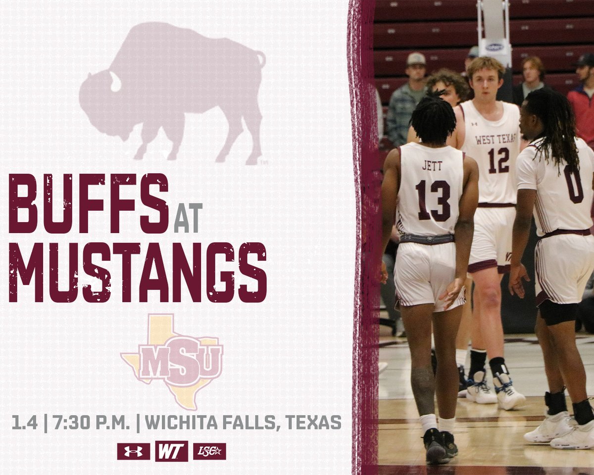 Back to Conference Play!!

🆚: Midwestern State
📍: Wichita Falls, Texas
🏟: D.L. Ligon Coliseum
⏰: 7:30 p.m.
📊: tinyurl.com/vcrpvs37
📹: tinyurl.com/bdetzxus

#BuffNation