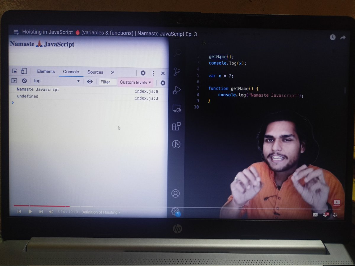 veeru_rp's tweet image. Started namaste Javascript series by @akshaymarch7 never thought js would be so much fun to learn especially the way he way he teaches
Looking forward to complete the whole playlist.
#namastejavascript 
#webdev