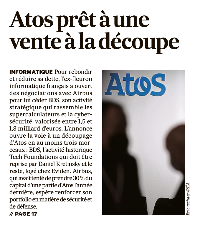 Gaullisme_Fr's tweet photo. MM. @BrunoLeMaire et @RolandLescure, en attendant le prochain remaniement, pourriez-vous éviter une vente à la découpe d'@Atos ?
Il en va de notre souveraineté industrielle, le Général de Gaulle disait : « Sans indépendance économique, il n’y a plus d’indépendance tout court. » https://t.co/e0D7sg6bEL
