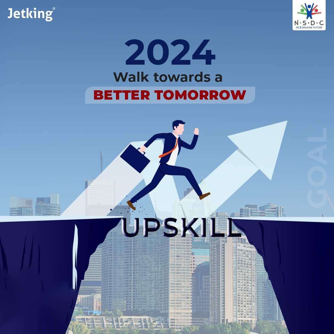 Embrace the possibilities of 2024! 🚀 Elevate your skills for a brighter tomorrow. 🌟 Let's journey towards success together! 

#Jetking #NewYearNewSkills #SkillsForSuccess #2024Goals #EmpowerYourself #LearnAndGrow #FutureReady #UpskillForTomorrow #chaseyourdreams #careergrowth