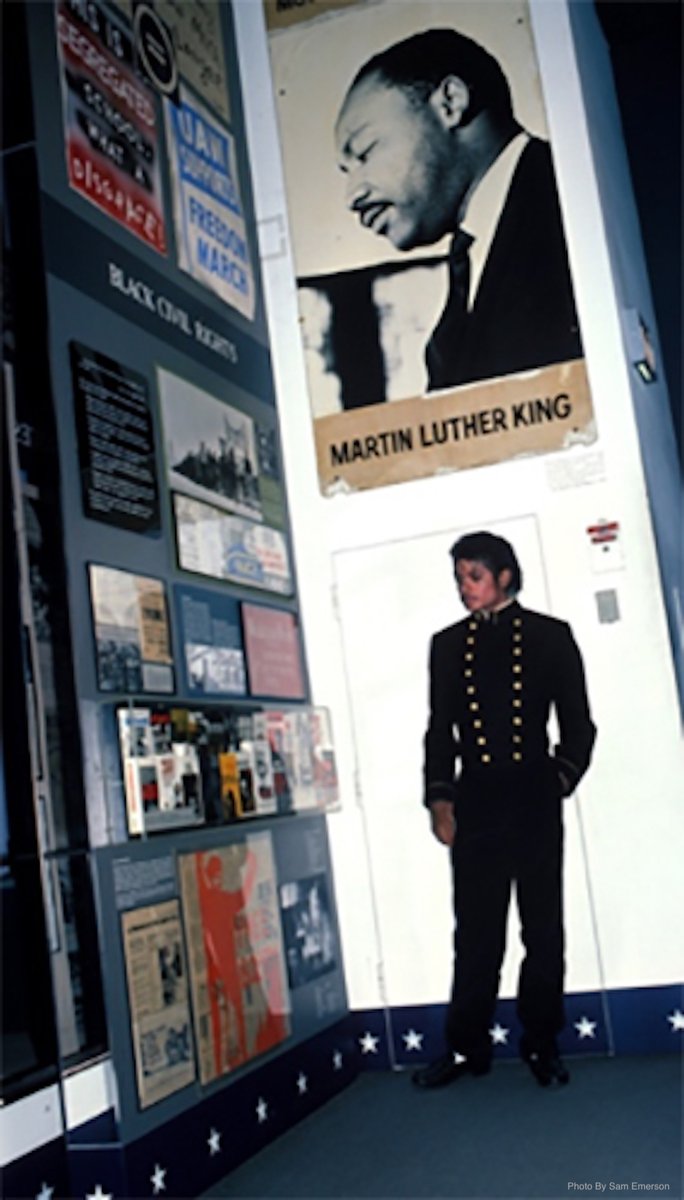 Today is the US national holiday honoring civil rights leader Dr. Martin Luther King, Jr. Michael says his song ‘Man in the Mirror’ brought to his mind Dr. King’s work and a portion of Dr. King’s “I Have A Dream Speech” can be found on Michael’s song ‘HIStory’.