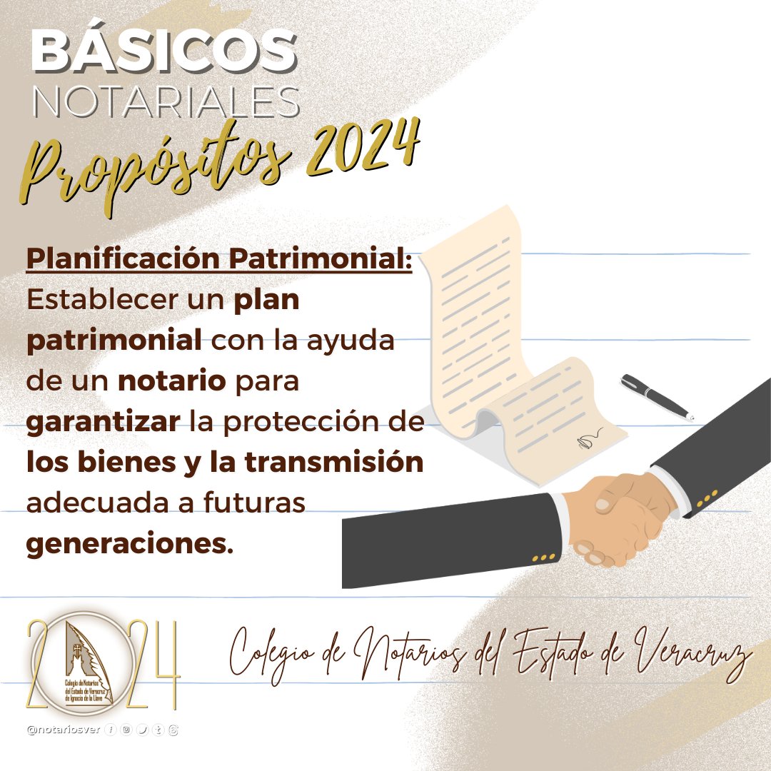 notariosver's tweet photo. ¡Bienvenido, 2024! ¿Ya hiciste tus propósitos para este nuevo año? En el Colegio de Notarios del Estado de Veracruz, estamos listos para un año lleno de desafíos y logros. Aquí te compartimos algunos de nuestros propósitos.¿Cuáles son tus metas para el 2024? #notariosVeracruz https://t.co/ANUVOAindJ