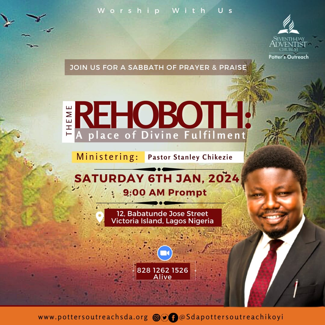 PottersOutreach's tweet photo. Time: 9:00am
Let's come together in worship and gratitude as we embark on a journey of divine fulfilment. Don't miss this uplifting experience!
Please invite your friends and family to share in the blessings of the new year.
We cant wait to see you there!💃💃
#firstsabbath #sda https://t.co/kRkJIal4x3