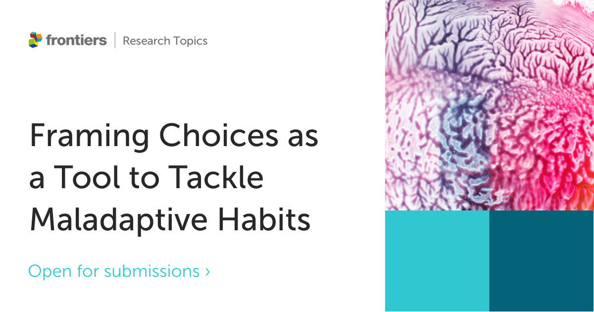Manuela Sellitto (@manuelasellitto) on Twitter photo 🧠📢I'm excited to announce that submissions to our research topic on framing decision and maladaptive habits in Front Neurosci (IF 4.3), Front Psychol (IF 3.8), and Front Behav Neurosci (IF 4.0) are now open! <a href="/DrK_Griffiths/">Kristi Griffiths</a> and I will be happy to get presubmission inquiries too! 🧠📢I'm excited to announce that submissions to our research topic on framing decision and maladaptive habits in Front Neurosci (IF 4.3), Front Psychol (IF 3.8), and Front Behav Neurosci (IF 4.0) are now open! <a href="/DrK_Griffiths/">Kristi Griffiths</a> and I will be happy to get presubmission inquiries too!
