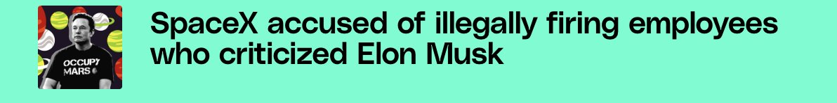2024 has me reading this <a href="/verge/">The Verge</a> headline as 
"SpaceX accused of firing employees who illegally criticized Elon Musk"