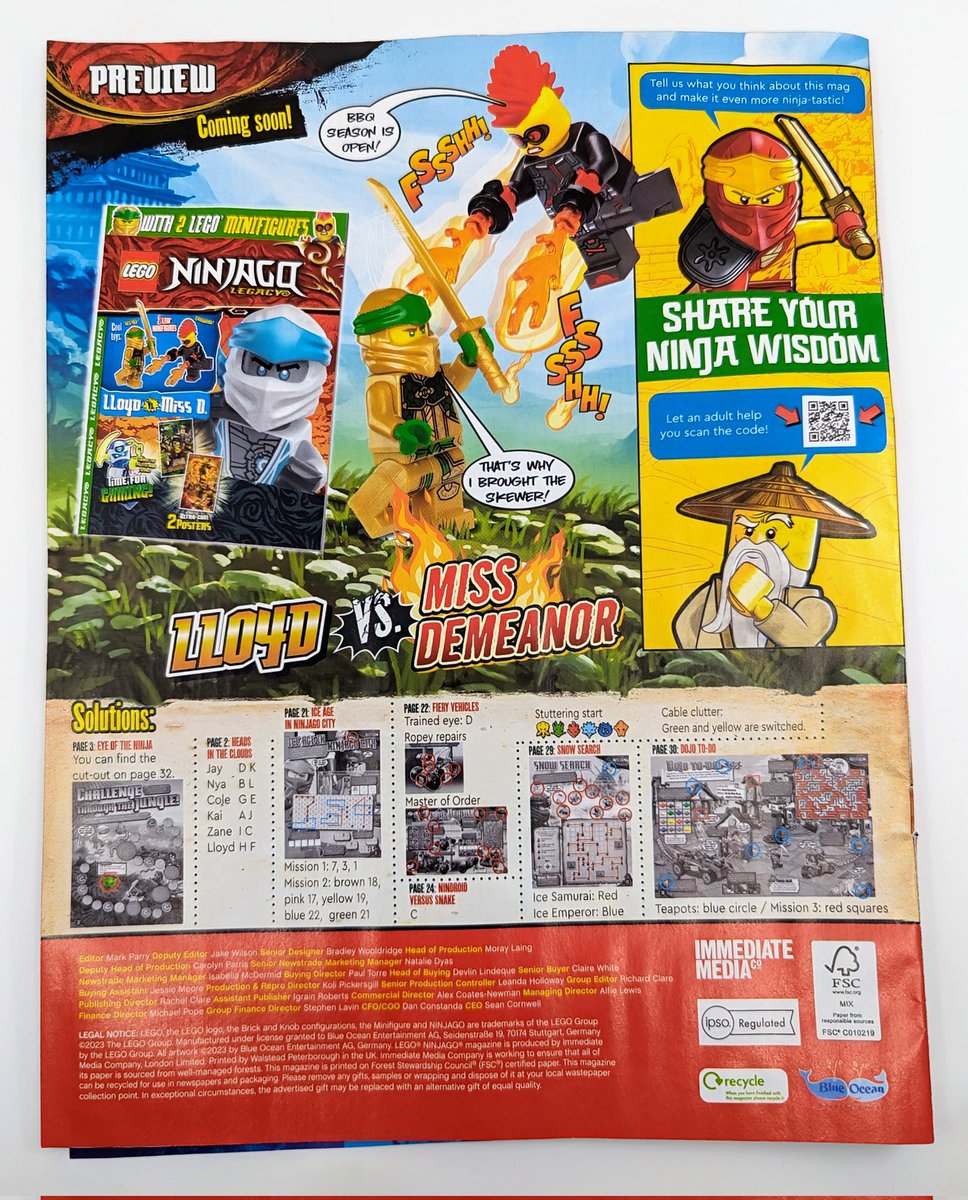 Out now in the UK LEGO Special Edition 82 - NINJAGO Legacy