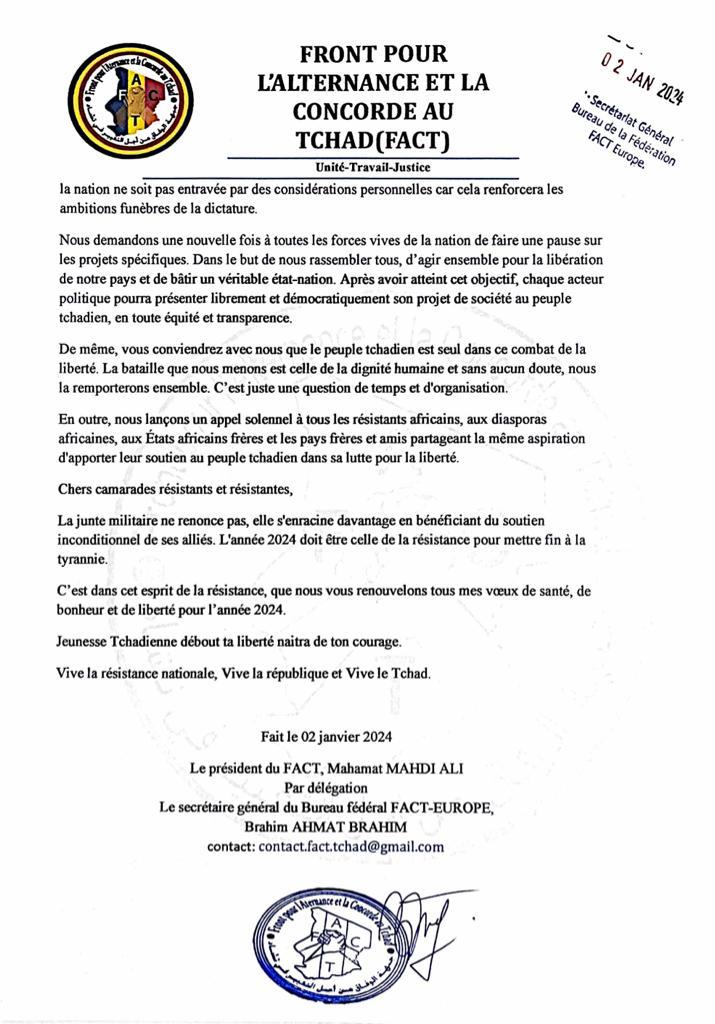 Vœux du Nouvel An