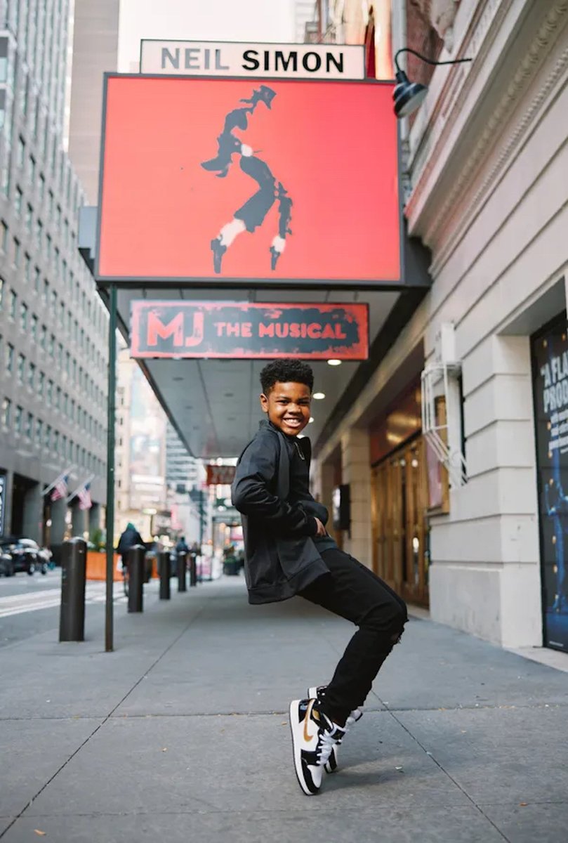 Jackson Hayes performs as Little Michael in @MJtheMusical. The 11-year-old Delaware native is a lifelong Michael fan, and he first performed as Michael when he was 6 years old. Get Broadway tickets now through May 26, 2024: newyork.mjthemusical.com/tickets