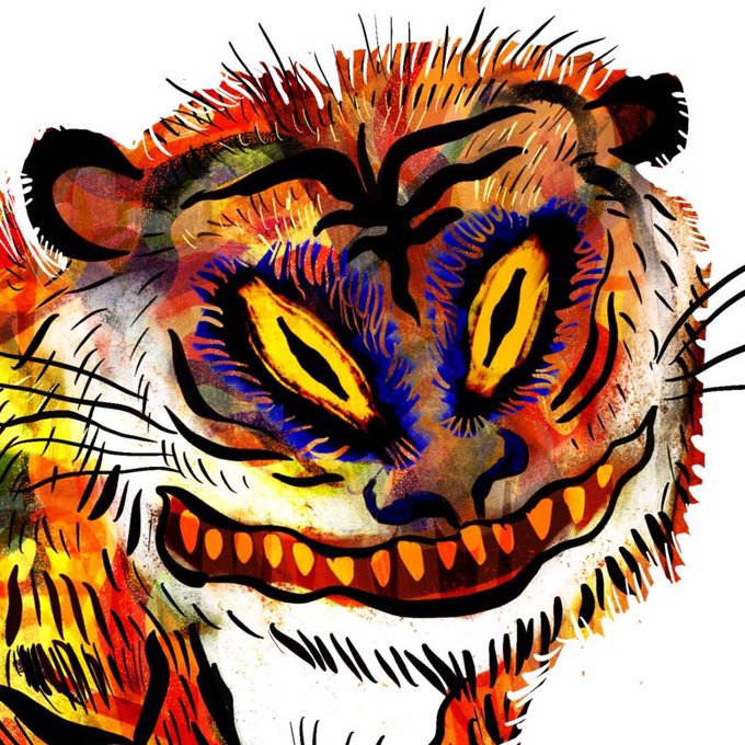 「tiger yellow eyes」 illustration images(Latest)