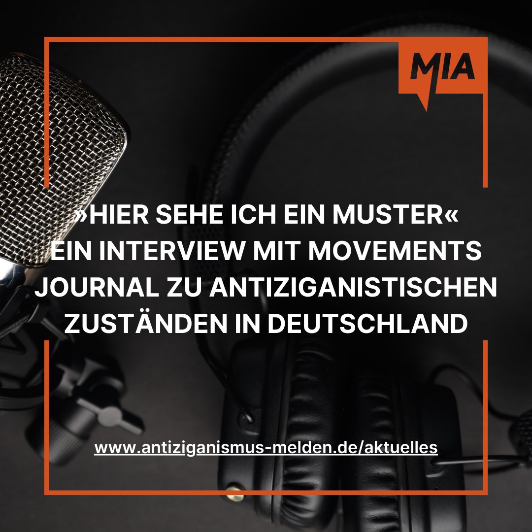 MIA | Melde- und Informationsstelle Antiziganismus (@mia_bund) on Twitter photo Am Rande der Tagung »#Antiziganismus – Aktuelle Dynamiken in #Deutschland«, die an der <a href="/LMU_Muenchen/">Universität München</a> stattfand, traf #MIA-Mitarbeiterin Dr. Meheroglu zusammen mit V. Balog und K. Schwaiger das movements Journal, um über die eigene Arbeit zu sprechen
Mehr: bit.ly/41NDP4G Am Rande der Tagung »#Antiziganismus – Aktuelle Dynamiken in #Deutschland«, die an der <a href="/LMU_Muenchen/">Universität München</a> stattfand, traf #MIA-Mitarbeiterin Dr. Meheroglu zusammen mit V. Balog und K. Schwaiger das movements Journal, um über die eigene Arbeit zu sprechen
Mehr: bit.ly/41NDP4G