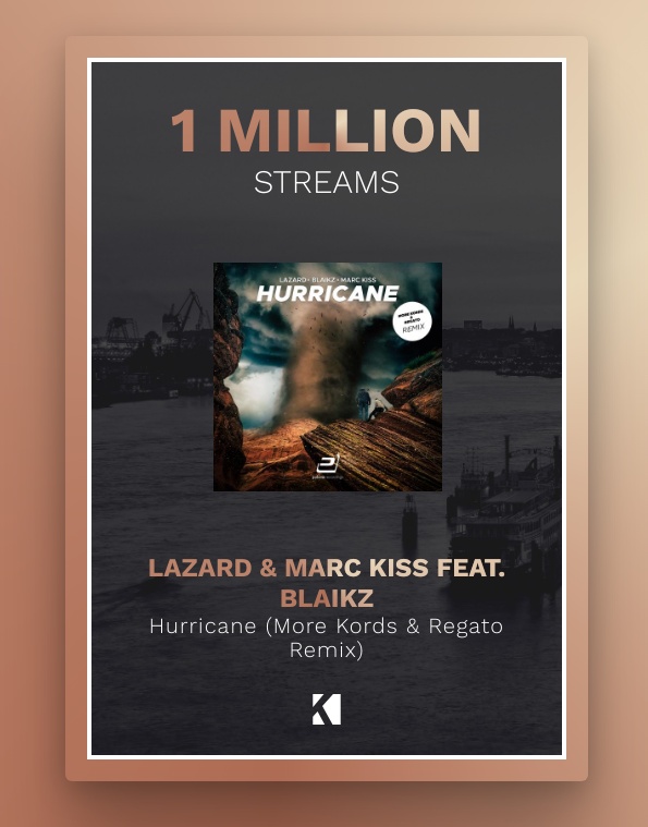 Wow! ❤🥰 1 Million Streams on #Spotify only for the #MoreKords #remix on #Hurricane. Stream/Download  👉pul.si/Hurricane-Remix

#ThankYou #Grateful #Thanks #Lazard #NewMusic #NowPlaying #Hardstyle #HardstyleMusic #Partytime #Mega #Spotify #Playlist #HardstyleBangers  #WePulsive