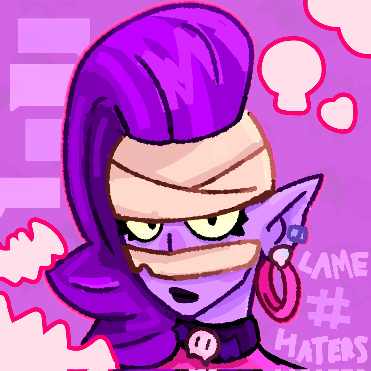 EMZ 💜💀🦇

#BrawlStars #fanart #emz